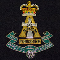 Princess Wales Regiment Wire Blazer Badge